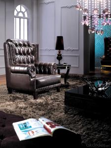 Fabric Chesterfield sofa colorful chair