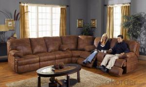 Modern recliner sofa real leather 6seater  L-sharpe