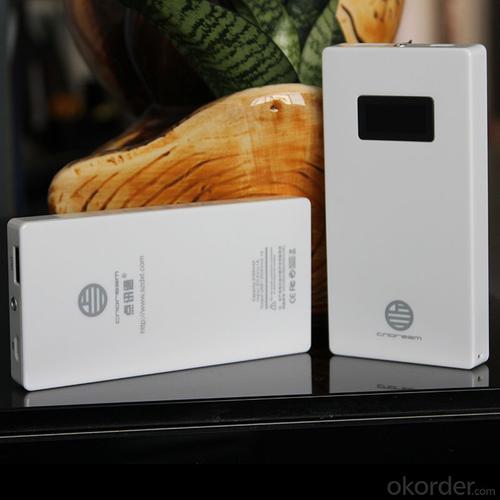 Super Thin 5500mAh Li Polymer Mobile Power Bank with LCD Display System 1