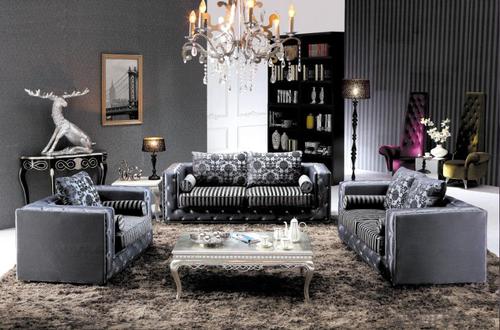 Fabric Chesterfield sofa System 1