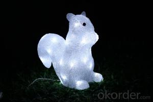 Christmas 3D Motif Light Acrylic Squirrel System 1