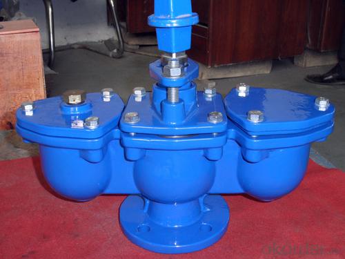 Ductile Iron Double Air Valve With gate valve System 1