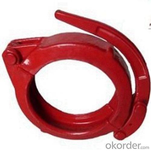 Concrete pump truck high pressure clamp coupling System 1