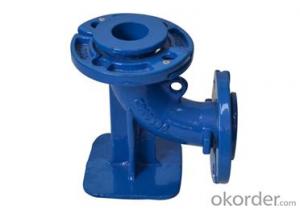 Ductile Iron Pipe Fitting with Loose Flanged Duckfoot Bend