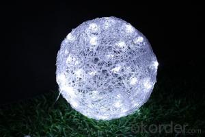 Christmas 3D Motif Light Acrylic Wire Frame Round Sphere System 1