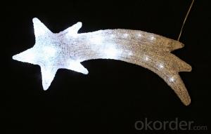 Christmas 3D Motif Light Acrylic Shooting Star