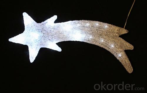 Christmas 3D Motif Light Acrylic Shooting Star System 1