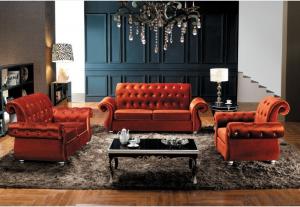 Fabric Chesterfield sofa colorful sofa 1+2+3 sets