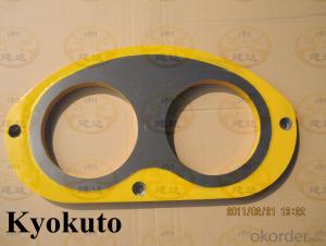 Spectacle wear plate  for Kyokuto concrete pump System 1