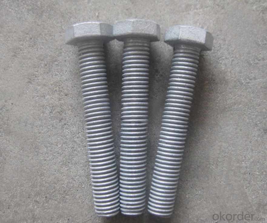 Bolts CARBON STEEL M8*130 HEX Made in China