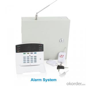 PSTN Alarm System with 8 Wired(16 Wired Optional) 16 Wireless Defence Zone