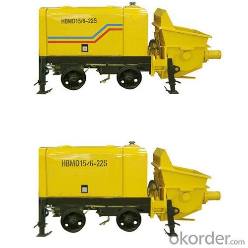Mining concrete pump machine HBMD15-6-22S System 1