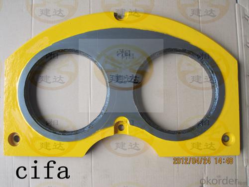 Spectacle wear plate  DN230 for Cifa concrete pump System 1