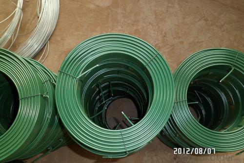 Green PVC Coated Electro Galvanized Wires in Different Gauges System 1