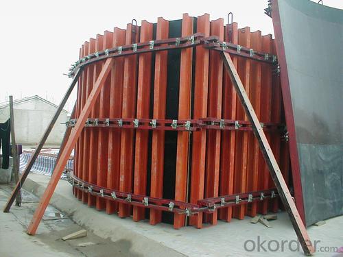Simple Timber Beam Formwork for Curve Concrete Wall Formwork System 1