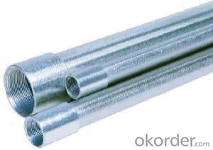 Galvanized iron steel pipe for gas