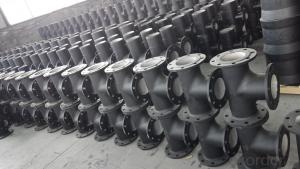 ductile iron  fitting all flange tee