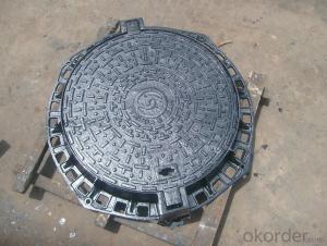 Heavy cast iron round manhole covers