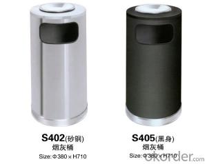 S402Indoor stainless steel ash barrels System 1