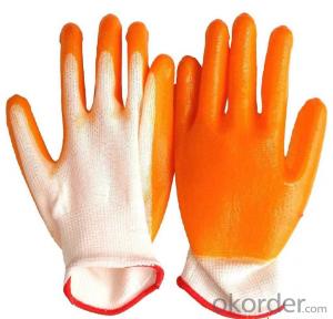 13 Gauge High Flex Nylon Latex Crinkle Finish Coated Work Gloves