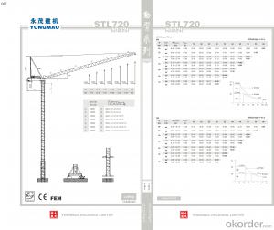YONGMAO STL720 tower crane