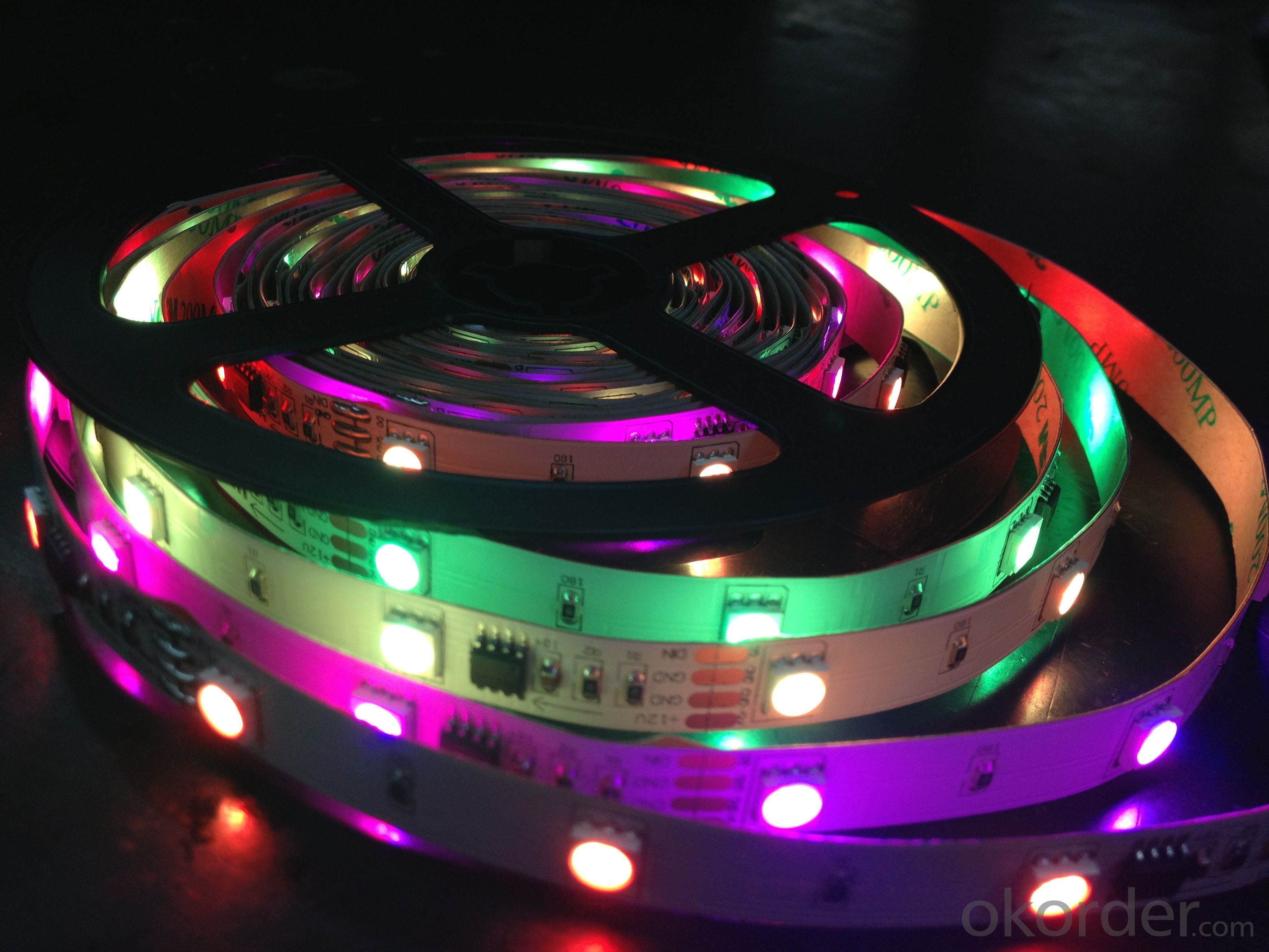 Dc12v Led Strip Light Rgb Color Smd5050 60 Leds Per Meter Ip 20 Real