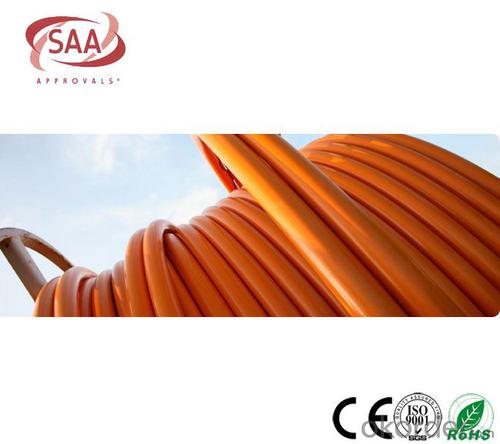 Circular Cables PVC 600/1000V 2C+E Copper /Orange cable as per  AS/NZS 5000.1 System 1