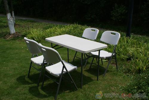 HDPE plastic folding table/outdoor round folding table System 1