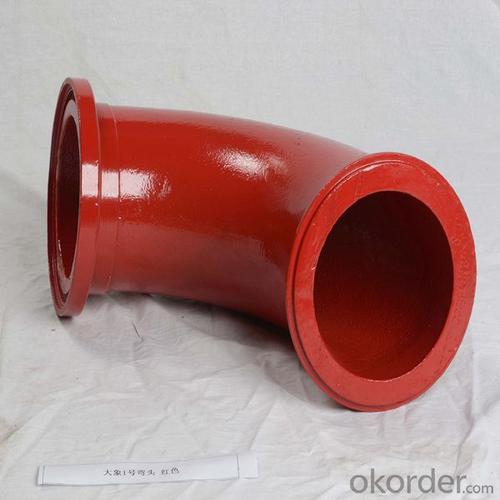 Single Wall DN150 90 Degree Manganese Steel Concrete Elbow System 1