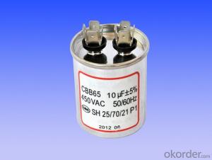round single coil air conditional capacitors
