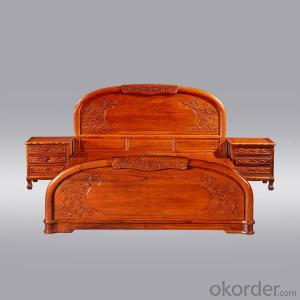 French prosperous bed Beijing annatto furniture factory wholesale new Chinese style furniture