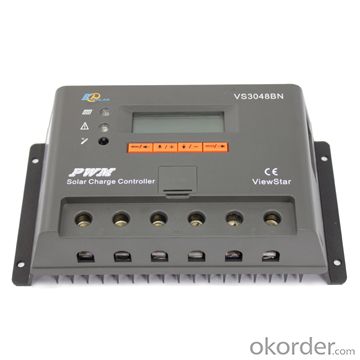 Controlador / Regulador de carga para sistema solar PWM con pantalla LCD 30A/12/24/36/48V, VS3048BN