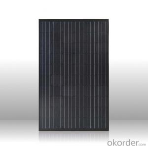 Top supplier high efficiency mono black solar panel 250w