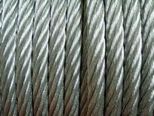 HOT SALE-6x19 fc galvanized steel wire rope