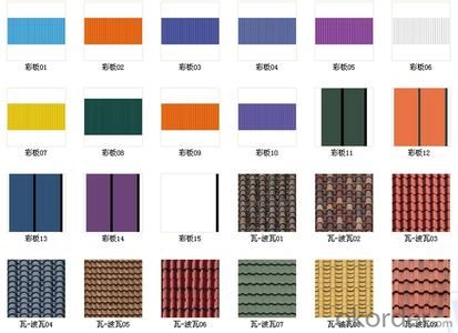 Low cost profile color steel plate