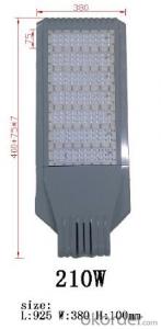 Best good quality bridgelux chip meanwell driver 210W LED street light