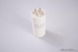 white  plastic can  without screw motor running capacitors System 1