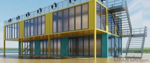 Luxury 40ft shipping container prefabricated shops, shopping malls, cafes