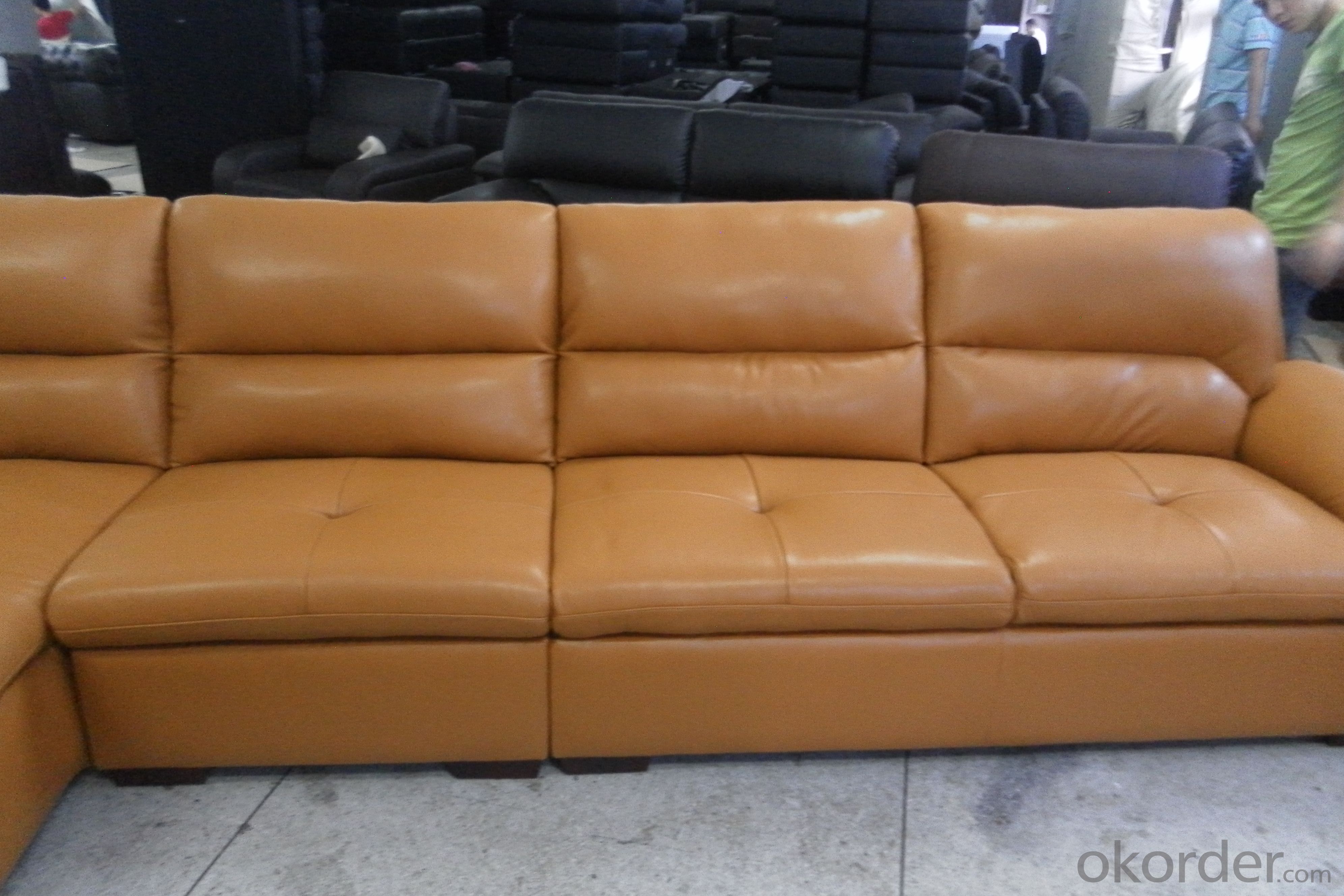 leather  corner sofa manafacturer  6913