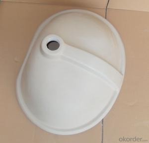 Chamfered ceramic wash basins 20 inch