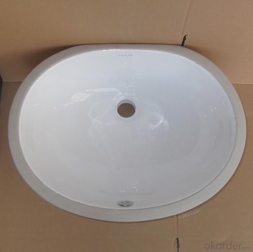 Chamfered ceramic wash basins 20 inch System 1