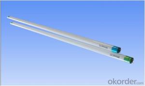 T8 LED glass tube, 9W, 46leds/600mm, 750lm, SMD3528, G13,Ø26, AC180-260V,Constant current driver, White6500K, Warm white3000K,CE System 1