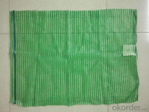 PP leno mesh bag for cabbage China, green colour System 1