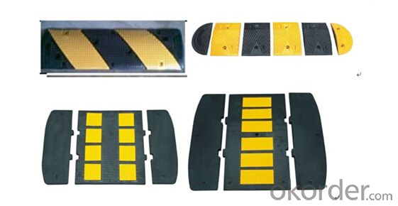 Plastic speed hump for road and highway