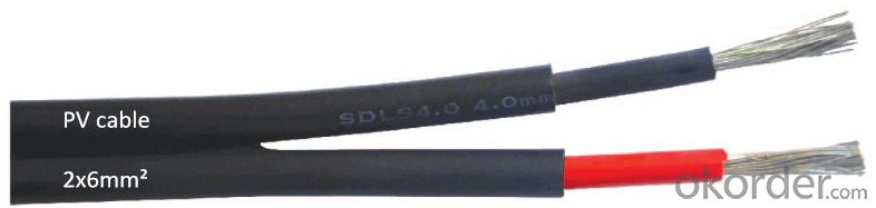 TUV Solar pv cable 2x10mm²