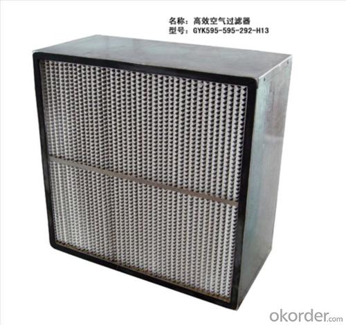 High efficiency capacity deep pleat hepa filter System 1