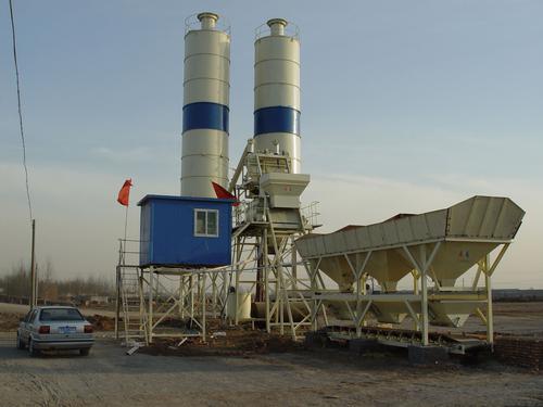 HZS50 concrete batching plant System 1