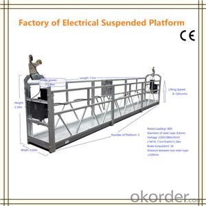 CE & SO Certified ZLP Series Suspended Working Platform System 1