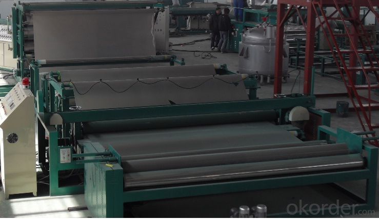 High Polymer Polyethylene Waterproofing Membranes Production Line  350kg Per Hour Capacity