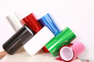 Silicone coated PET release film red,blue,black colors System 1
